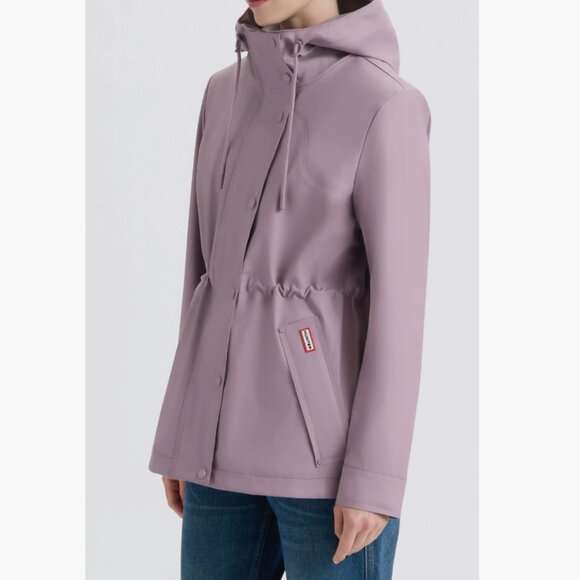 NEW HUNTER Acacia Rubberized Rain Jacket in Dusty Lilac for women 825 8m4 - Picture 4 of 8